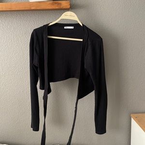 Zara long sleeve tie around top!